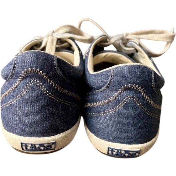 Taos Moc Star Washed Canvas Sneakers - Indigo - 9.5 Wide - Picture 6 of 10